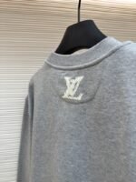 LV Embroidered Rowen Cuff-Printed Letter Sweatshirt - 图片 9