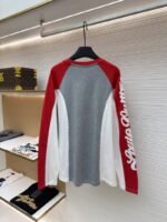 LV Ski Collection Long-Sleeve Crew Neck Color-Block T-Shirt - 图片 2