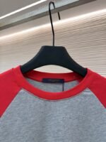 LV Ski Collection Long-Sleeve Crew Neck Color-Block T-Shirt - 图片 3
