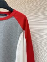 LV Ski Collection Long-Sleeve Crew Neck Color-Block T-Shirt - 图片 5