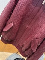 Bottega Veneta Woven Leather Jacket Coat - 图片 3
