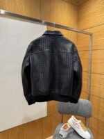 Bottega Veneta Long Woven Leather Jacket Coat - 图片 2