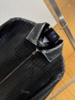 Bottega Veneta Long Woven Leather Jacket Coat - 图片 3
