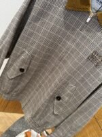Miu Miu Checkered Patchwork Embroidered Jacket Coat - 图片 4