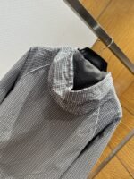 Miu Miu Woven Plaid Hooded Long-Sleeve Jacket - 图片 6