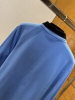 Miu Miu Color-Blocked Double-Layer Collar Embroidered Polo Shirt - 图片 7