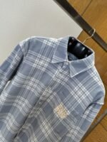 Miu Miu Checkered Embroidered Long-Sleeve Shirt 1 - 图片 3