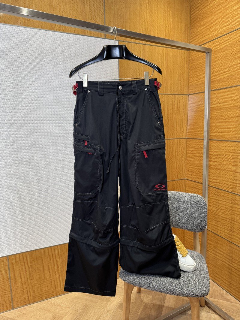 wsxc1763692640518_0.jpg Balenciaga Detachable Leg Embroidered Work Pants - 图片 1