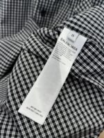 Balenciaga Letter Print Checkered Collar Shirt - 图片 9