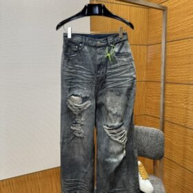 Balenciaga Distressed Ripped Jeans