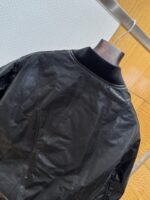 Prada Genuine Leather Zipper Triangle Label Jacket Coat - 图片 7