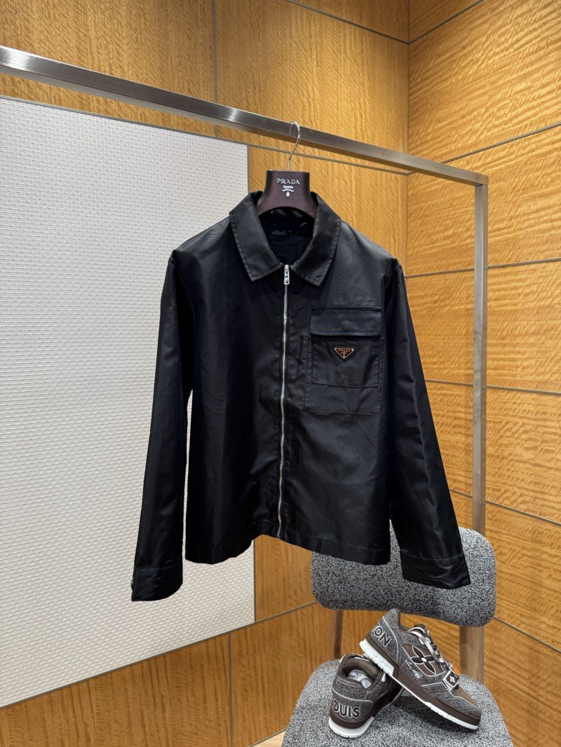 wsxc1764896345584_0.jpg Prada Nylon Pocket Triangle Label Zipper Jacket - 图片 1