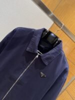 Prada Triangular Logo Distressed Denim Jacket - 图片 3