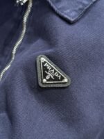 Prada Triangular Logo Distressed Denim Jacket - 图片 6