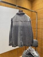 Prada Solid Color Single-Breasted Casual Denim Jacket - 图片 2