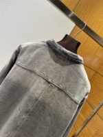 Prada Solid Color Single-Breasted Casual Denim Jacket - 图片 7
