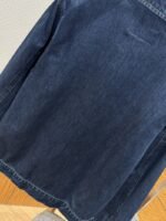 Prada Washed Zipper Long-Sleeve Denim Jacket Coat - 图片 8