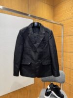 Prada Triangular Emblem Nylon Blazer