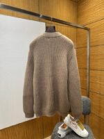 Prada Micro Logo Embroidered Sweater - 图片 2