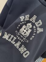 Prada Plaid Patchwork Long Sleeve - 图片 5