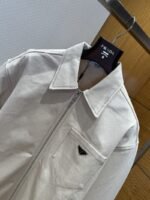 Prada Triangle Logo Zipper Jacket Coat - 图片 3