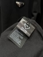 Prada Triangular Logo Long-Sleeve Polo Shirt - 图片 9