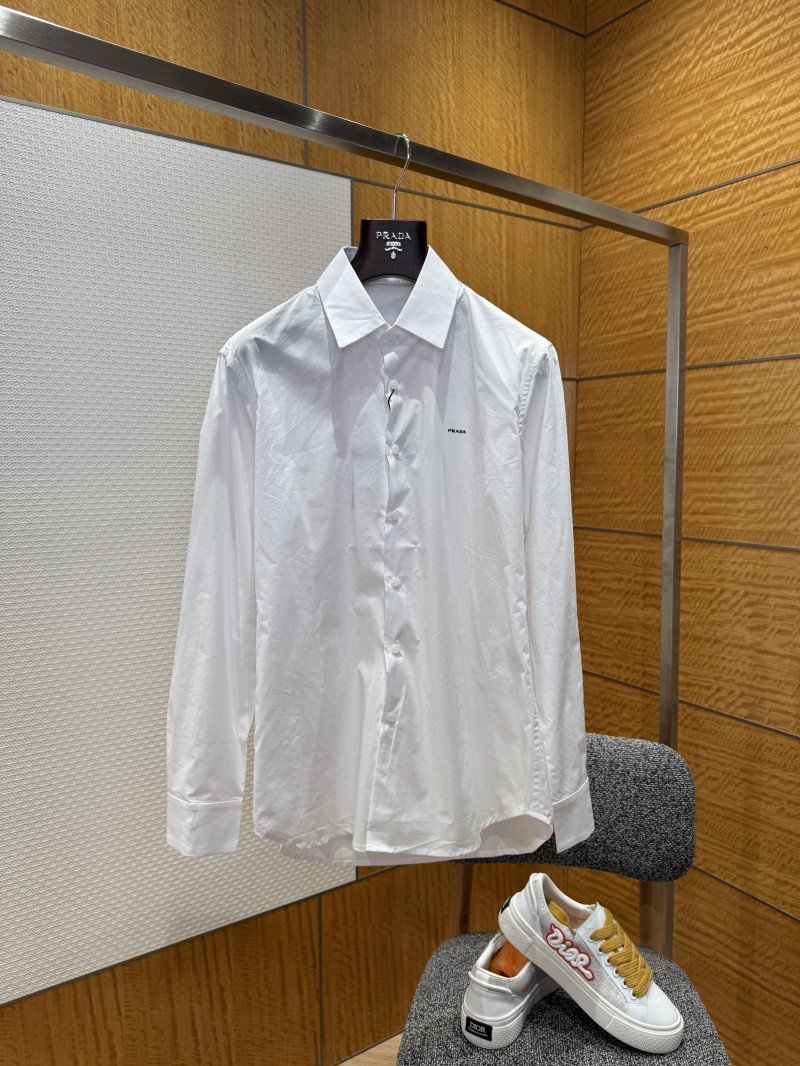 wsxc1764902262523_0.jpg Prada Oxford Cotton Single-Breasted Shirt - 图片 1