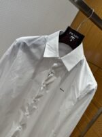 Prada Oxford Cotton Single-Breasted Shirt - 图片 3