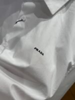 Prada Oxford Cotton Single-Breasted Shirt - 图片 6