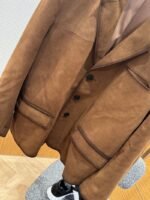 Prada Vintage Distressed Old Money Style Sheepskin Jacket - 图片 4