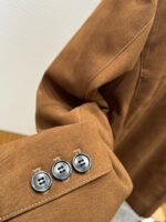 Prada Vintage Distressed Old Money Style Sheepskin Jacket - 图片 6