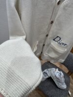 Dior Embroidered Cotton-Blend Button-Down Cardigan - 图片 4