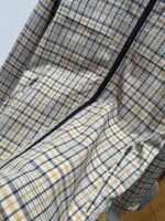 Dior Checkered Stand Collar Embroidered Long-Sleeve Jacket Coat - 图片 5