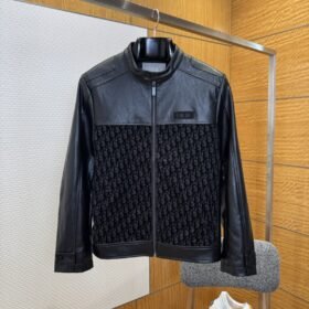 Dior Patchwork Jacquard Jacket Coat