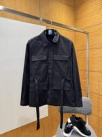 Dior Embroidered Pocket Buckle Waist Belt Shirt