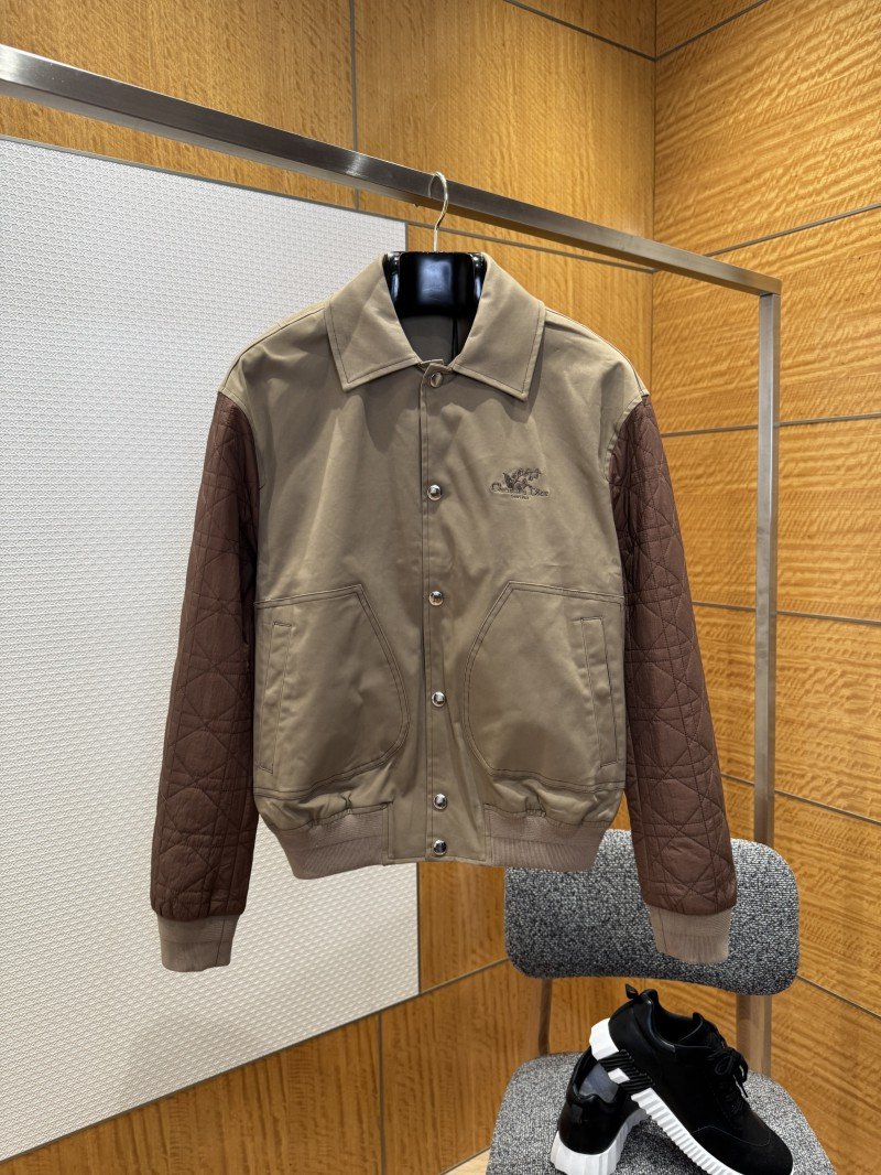 wsxc1764990500462_0.jpg Dior Cotton Twill Embroidered Jacket Coat - 图片 1