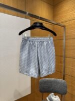 Dior Blue Taffeta Jacquard Shorts - 图片 2
