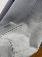Gucci Solid Color Letter Embroidered Hooded Sweatshirt - 图片 5