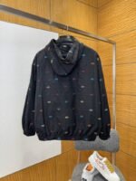 Gucci Color Jacquard Hooded Long-Sleeve Jacket - 图片 2
