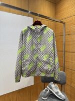 Gucci Woven Hooded Long-Sleeve Jacket