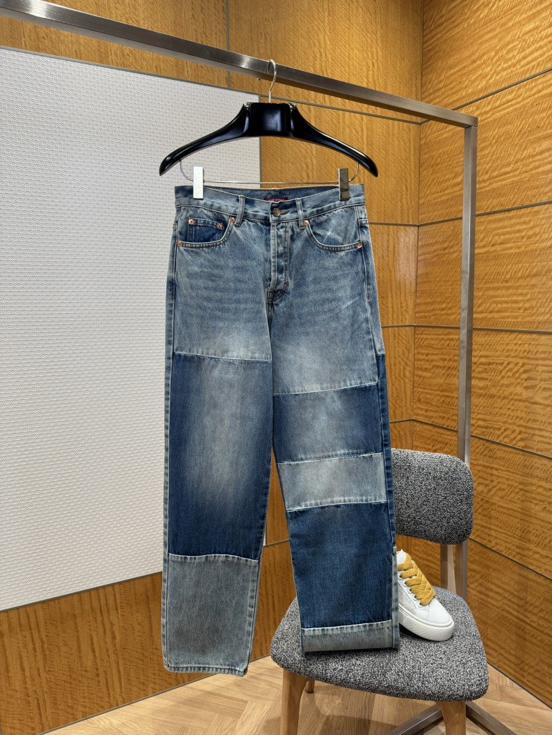 wsxc1765157443375_0.jpg Gucci Patchwork Jeans - 图片 1