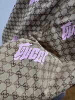 Gucci All-Over Letter Embroidered Shorts - 图片 5