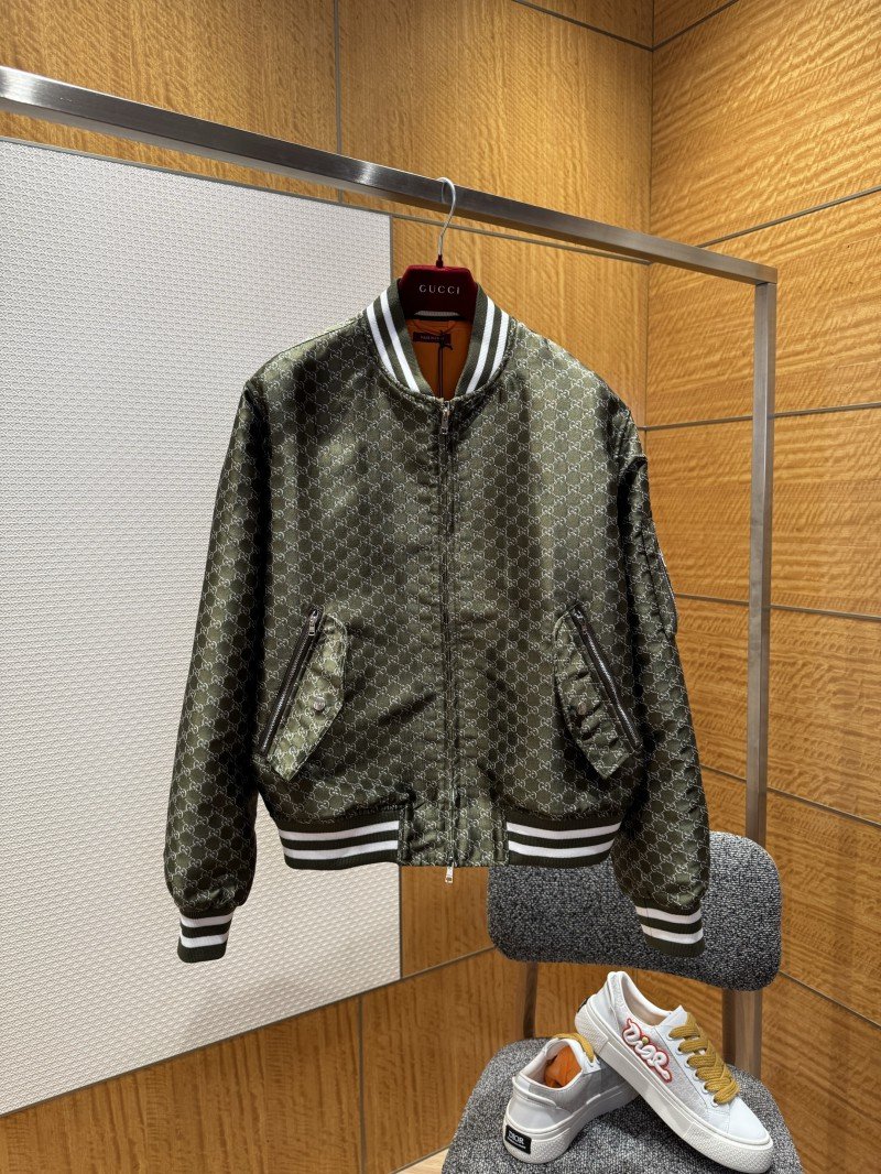 wsxc1765159096006_0.jpg Gucci Double G Jacquard Baseball Jacket Coat - 图片 1