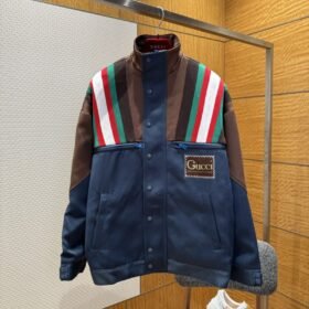 Gucci Classic Webbing Patchwork Jacket Coat