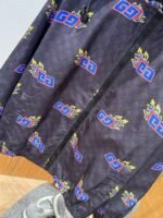 Gucci Double G Flame Pattern All-Over Print Patchwork Jacket - 图片 4