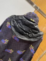 Gucci Double G Flame Pattern All-Over Print Patchwork Jacket - 图片 6