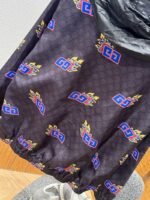 Gucci Double G Flame Pattern All-Over Print Patchwork Jacket - 图片 7