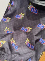 Gucci Double G Flame Pattern All-Over Print Patchwork Jacket - 图片 8