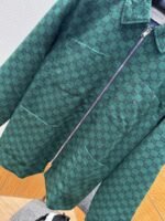 Gucci Logo All-Over Print Zipper Jacket Coat - 图片 4
