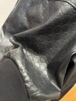 Gucci Patchwork Embossed Leather Jacket Coat - 图片 8